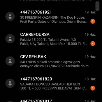 Vodafone Sürekli Bahis Ve Oyun Sitelerinden Gelen İstenmeyen Mesajlar