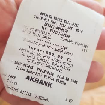 Yaşam Hastanesi (Antalya) Özel Yasam Hastanesi Acili Yasal Olmayan Para Alıyor