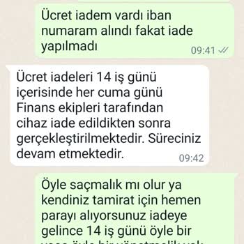 KVK Ücret İadesi Yapılmadı