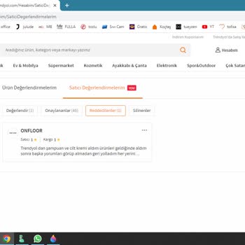 Trendyol Müşteri Memnuniyeti Diye Bir Şey Yok