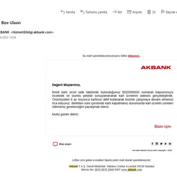 Akbank Alınmayacak Deyip, Kart Aidatı Alıp Zorla +6 Ay Taahhüt Alıyor!