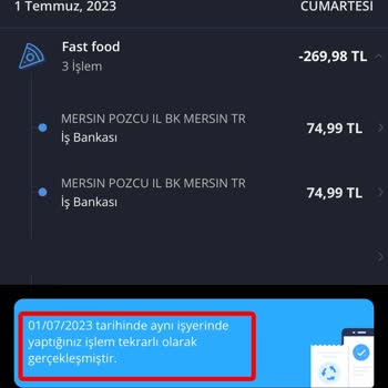 Burger King 2 Kez Ödeme Alındı