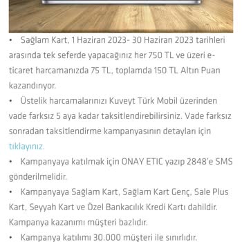 Kuveyt Türk Sonradan Taksit Kampanyası