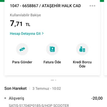 Hop Scooter Hesaptan Para Araklıyor