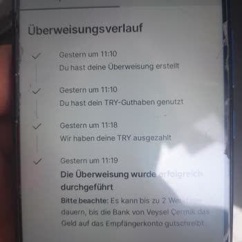 Wise (transferwise) Transferim Dün De Beri Gelmedi