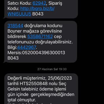 Boyner Stokta Olmayan Ürün Sattı.