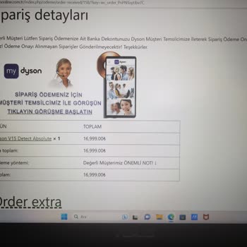 Onlinedyson.com.tr Mağazasında Yanıltıldım