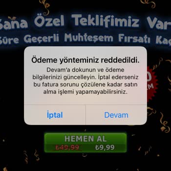 Apple Ödeme Yaparken Kart Bilgilerimi Güncellediğim Halde Hata Veriyor