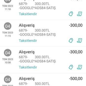 Garanti BBVA İzinsiz Onaysız Para Çekimi