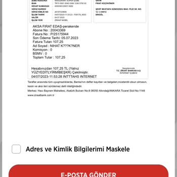 Ziraat Bankası Hatalı Fatura Ödemek