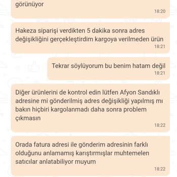 Horoz Lojistik Yanlış Adresi Güncellemiyorlar.