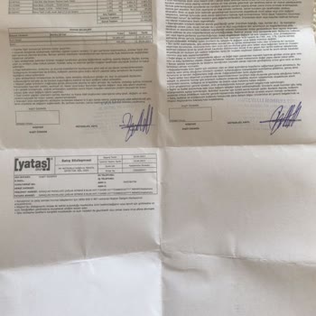 Yataş Geciken Ürün Teslimatı, İlgisizlik Alakasızlık