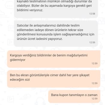 Trendyol Kargo Göndermeyip İade Ediyor