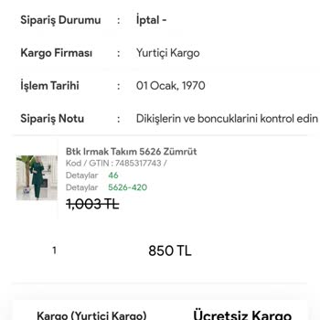 Zeynep Boutique (Zen Tesettür) Paramı Aldılar Ve Ürünü İptal Ettiler