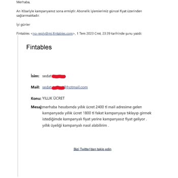 Fintables Fiyat Ve Üslup Sorunu