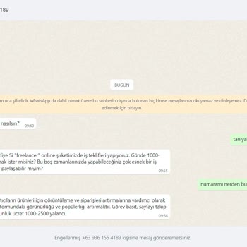 WhatsApp Numaramın Dağıtılması