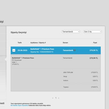 Origin Ürün Teslim Edilmemesi