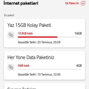 Vodafone 15 Gün Sınırsız TikTok Paketi Aldığım Halde Gözükmüyor