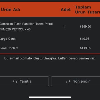 Bahyezen İade Ücretimi Eksik Yatırdı