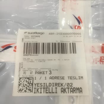 Sürat Kargo Değişim İçin Gönderilen Kargo Kayıp