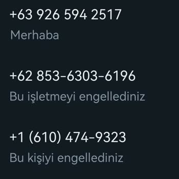 WhatsApp Tan Sürekli Mesajlar Gelmekte Yabancı Numaralara Ait