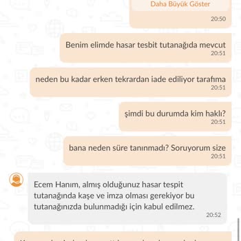 Trendyol Ürün İadesinin Kabul Edilmemesi