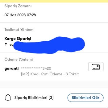 Cepte Şok Alışverişi Ürünün Kargoya Verilmemesi
