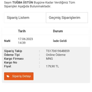 BKM Kitap Bilgi Verilmeden Ürün İadesi