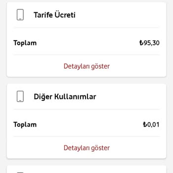 Vodafone Fatura Ödeme Sorunu