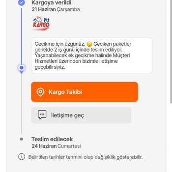 PTT Kargo Islak Mendil Sipariş İadesi