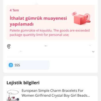 Sinotrans Makzume Lojistik Aliexpress'ten Alışveriş Yaparken Yaşadığım Gümrük Sorunu