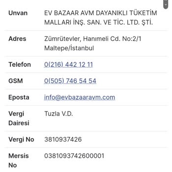 Ev Bazaar AVM İnternet Sitesinden Verdiğim Siparişlerim Gelmedi