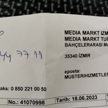 Media Markt Alınan Ürün Teslim Edilmedi