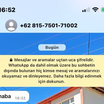 WhatsApp'tan Yabancı Bir Numaradan Mesaj Gelmesi