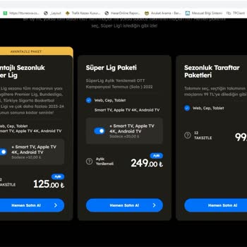 TOD Tv Paket Fiyatı Hk