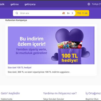 Getir Eksik Sipariş Ve Sonrasında Müşteri Hizmetlerinin Geri Dönüş Yapmaması