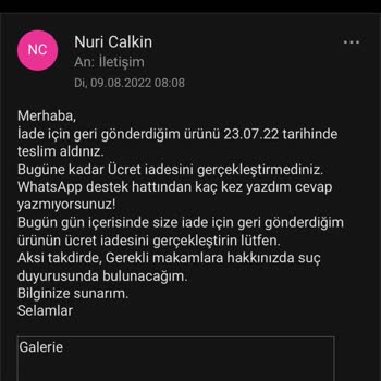 Evium.com Sahte Parfüm, İade Edildi, Ücret İadesi Bugüne Kadar Yapılmadı!