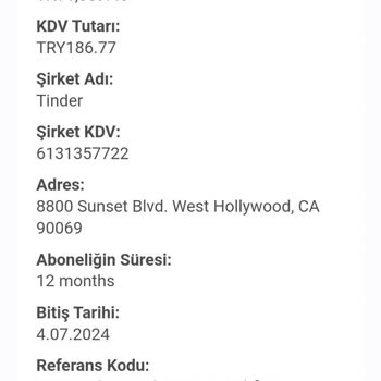 Tinder Üyelik İptali Ücreti Geri Yatırılması