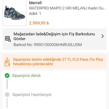 FLO Ayakkabı Yürüyüş Ayakkabım 16 Gündür Kargoya Verilmedi!