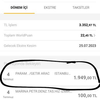 Getir Bilgim Olmadan Hesabımdan 1950 TL Para Çekildi.