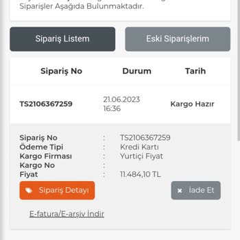 elektromarketim Sipariş 2 Haftadır Gelmedi