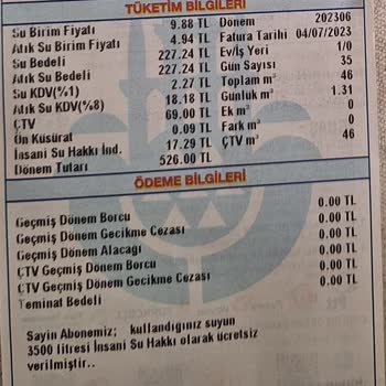 İSKİ Hesaplama Hatası