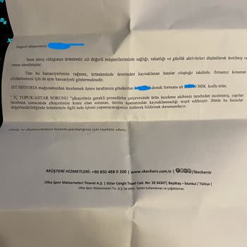 Skechers Ayakkabı 1 Ayda Yırtıldı İade Edilmiyor