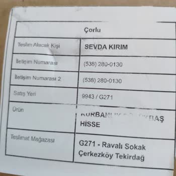 A101 1/7 Hisse Büyükbaş Kurban Aldık Ama Gelen Koli Kuzu, Yağ Ve Kemik!