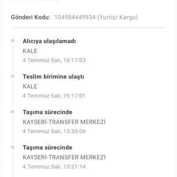 Yurtiçi Kargo Alıcıya Ulaşılamadı Saçmalığı