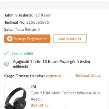 Trendyol Express Siparişimin Faturasına Ulaşamıyorum!
