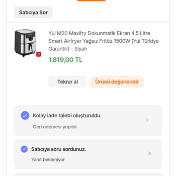 Hepsiburada/workas Market Sıfır Yerine Defolu Ürün Satıyor