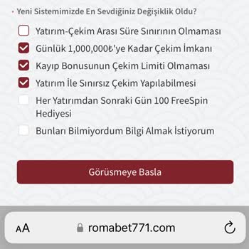 Romabet Çekim Limiti