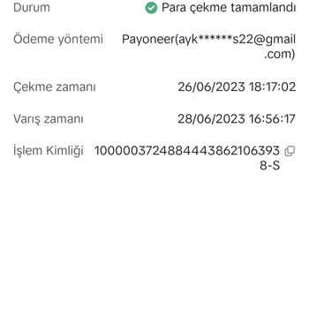 Payoneer Para Çekme İşlemi