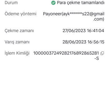 Payoneer Para Çekme İşlemi